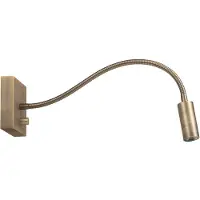 Highlight Flexibele wandlamp Blitz koper brons