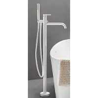 Vtwonen Badkraan Vrijstaand Bad Curve met Douchegarnituur Powder White