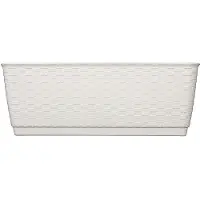 Prosperplast Bloempot Bloembak Ratolla PW 39x15x14cm WIT Prosperplast