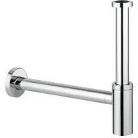 GROHE Universeel design sifon 1 1/4 met muurbuis en roset chroom