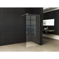Mueller Slimline inloopdouche 60cm helder anti-kalk inclusief chroom profiel & stang