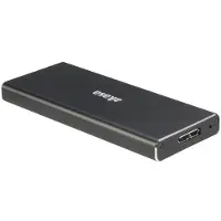 Akasa AK-ENU3M2-BK SSD-behuizing M.2" Zwart Opslagschijfbehuizing (M.2 2230, M.2 2260, M.2 2280, M.2 2240), Harddisk behuizing, Zwart