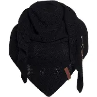 Knit Factory Coco Omslagdoek/Sjaal - Zwart - 190x85 cm