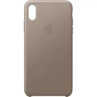 Apple iPhone Xs Max Leather Back Cover Taupe