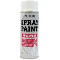 Mondial Spuitverf RAL9010 Mat 400ml