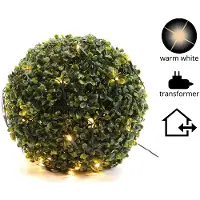 Lumineo Netverl. buxus led d80cm-120l w.wit