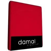 Damai Hoeslaken Organic Jersey 30cm - red 80/90x200/220cm