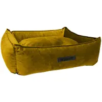 Wooff Mand Cocoon Velours - Hondenmand - 60 x 40 x 18 cm Oker Small
