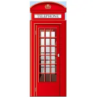 Walplus Deur Decoratie Sticker - UK Telefooncel
