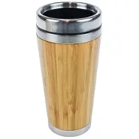 United Entertainment Bamboo Dubbelwandige Eco Reisbeker - 450 ml