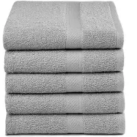 Hausmarke Handdoek Lucca Grijs (50 x 100 cm) (set van 5)
