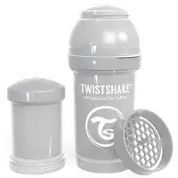 Twistshake Babyfles Antikoliek 180 Ml - Pastel Grijs