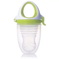 Kidsme Food Feeder Plus fruitspeen & sabbelzakje voor baby - Groen