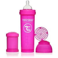 Twistshake Anti-colic babyfles - Pink Crazy Monkey 330ml