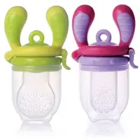 Kidsme Futterspender – 2er-Pack – M/L – Lavendel/Limette - - One Size - Fruchtsauger