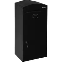 Logixbox Pakketbrievenbus Logixbox Frontbox-Inbouw incl. frame - zwart