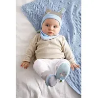 Haba kinderkleding babyset Knuffelvrienden blauw 7165