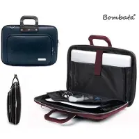 Bombata Domata tas PLUS met schouderband voor laptop, documenten, 24 uur gebruik, handtas, 16 inch, bordeauxrood