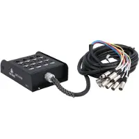 Devine SNC-10-8-4 Stagesnake XLR multikabel 8-weg 10 meter