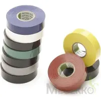 Velleman NITTO - ISOLATIETAPE - ZWART - 19 mm x 20 m - 10 stuks