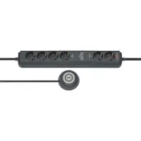 Brennenstuhl stekkerdoos Eco-Line 6 voudig 1,5 meter met comfort switch plus