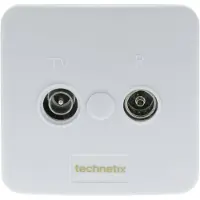 Q-Link coax inbouwelement rtv einddoos retour kabelkeur