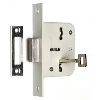 Nemef 210-40 Blis.,Kastslot, Dm40Mm, Klaviersleutel, Voorplaat Staal Gelakt - 9021000430 - 9021000430