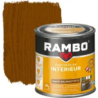 Rambo pantserlak interieur transparant zijdeglans warm walnoot 250 ml