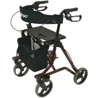 Drive Medical Drive Rollator torro lichtgewicht - Aluminium - Rood