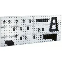 Raaco wandpaneel 2 stuks incl. 28 super clips