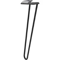 Duraline Meubelpoot Draad Staal 40cm Mat Zwart