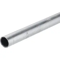 Overig Gordijnroede Industrieel Staal - Grijs - 120cm - Diam. 28mm