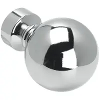 Overig 2 Knoppen Bulb Chroom