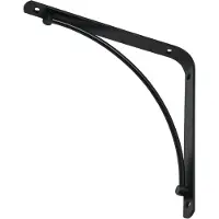 Duraline Plankdrager Arch Mat Zwart 19,5x19,5cm
