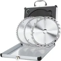 Scheppach Cirkelzaagblad Ø210mm - Set van 3 - Tungsten carbide - 24T 48T 60T