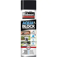 Rubson Anti - Infiltratie Spray 300ml Zwart | Coating Isolatie Spray Zwart | Overschilderbaar Repair Coating Spray | Universele Toepassing | Vloeibaar Rubber seal | Rubber spray & Rubber coating.