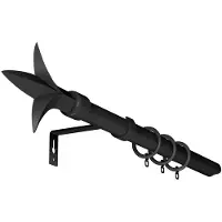 Intensions Gordijnroede - Uitschuifbaar - Zwart - 170-300cm