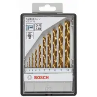 Bosch 10-DELIGE SET METAALBOOR ROBUST LINE HSS-TIN, 135ø