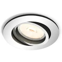 Philips myLiving Inbouwspot Donegal, Inbouwspots, GU10, 1 lamp, LED, 220-240 V, Chroom