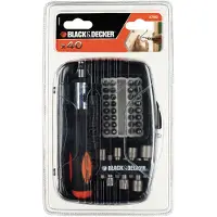 Black & Decker A7062 Serie - Schroevendraaierset - 40-delig - Ratelsysteem - Ergonomische Handgreep - Inclusief Etui