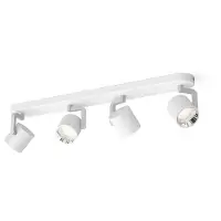 Philips LED SceneSwitch Vierkante inbouwspot Byrl, Spotsysteem, Niet vervangbare lampen, 4 lampen, LED, 2700 K, Wit