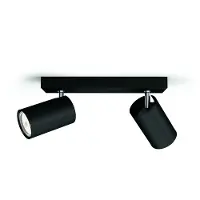 Philips Plafondspot Kosipo Zwart 2xgu10