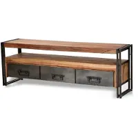 SIT Möbel PANAMA Lowboard oud metaal/acacia gebeitst en geolied Gebruikssporen