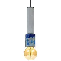 Serax Hanglamp Terres De Rêves Lighting By Anita Le Gre Blue 7 x 7 x 28,5 cm