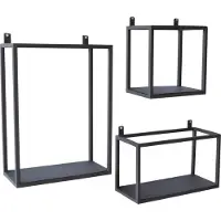 Urban Interiors wandboxes (Set van 3), kleur Vintage Black