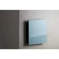 Sunshower ventilatierooster vierkant 13x13 cm wit glas