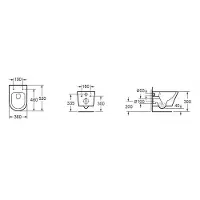Mueller Afesta toiletpot randloos 52cm mat zwart