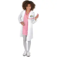Generik Dokter pak voor meisjes - Verkleedkleding - 122/128