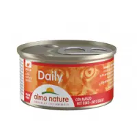 Almo Nature Daily Hapje met rund natvoer kat (85 g) 24 x 85 g