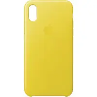 Apple iPhone X Leather Case - Spring Yellow